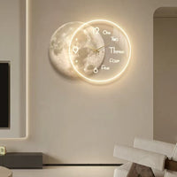 Lunar Halo Wall Clock