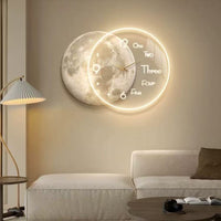 Lunar Halo Wall Clock