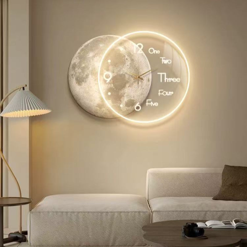 Lunar Halo Wall Clock