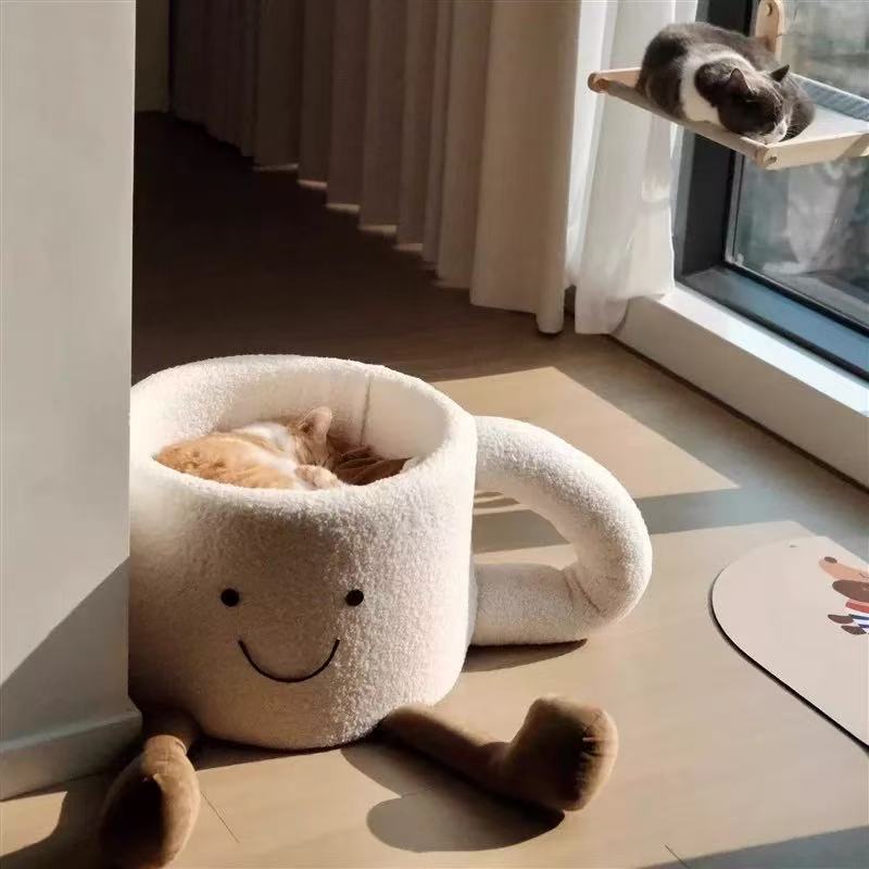 Cup of Cozy Cat Bed