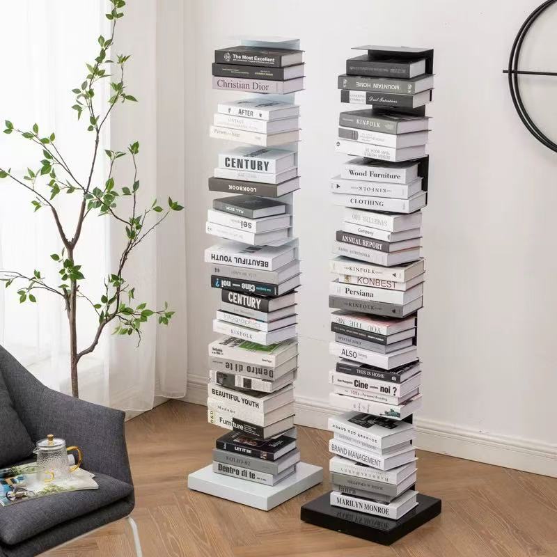 Tower Bookshelf – Invisible Steel Frame