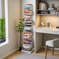 Tower Bookshelf – Invisible Steel Frame