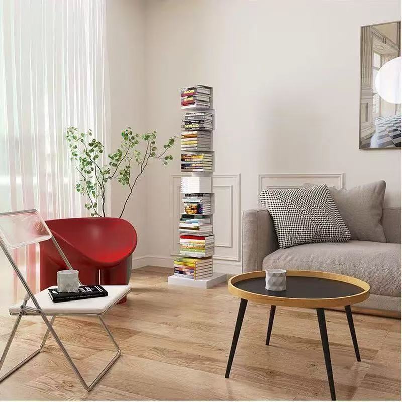 Tower Bookshelf – Invisible Steel Frame