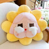 Sunny Tears Plush Pillow – Crying Girl Sun Cushion