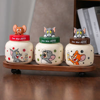 Tom & Jerry Ceramic Spice Jar Set – Cartoon Kitchen Canisters