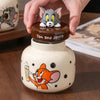 Tom & Jerry Ceramic Spice Jar Set – Cartoon Kitchen Canisters