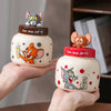 Tom & Jerry Ceramic Spice Jar Set – Cartoon Kitchen Canisters