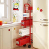 PopCart Slim Rolling Organizer – Retro Red & White Edition