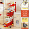PopCart Slim Rolling Organizer – Retro Red & White Edition