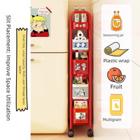 PopCart Slim Rolling Organizer – Retro Red & White Edition
