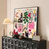 Modern Abstract Graffiti Canvas – Colorful Shapes
