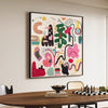 Modern Abstract Graffiti Canvas – Colorful Shapes