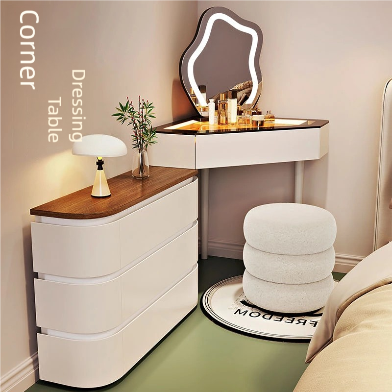 LunaGlow Corner Vanity Set