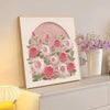 Blush Bloom Wall Art – Rose Relief Frame
