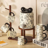 Flora Elegance Ceramic Beverage Dispenser Set