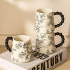Flora Elegance Ceramic Beverage Dispenser Set