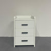 Arlo Modern White 3-Drawer Nightstand
