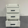 Arlo Modern White 3-Drawer Nightstand