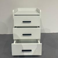 Arlo Modern White 3-Drawer Nightstand