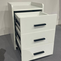 Arlo Modern White 3-Drawer Nightstand