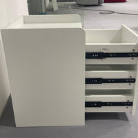 Arlo Modern White 3-Drawer Nightstand