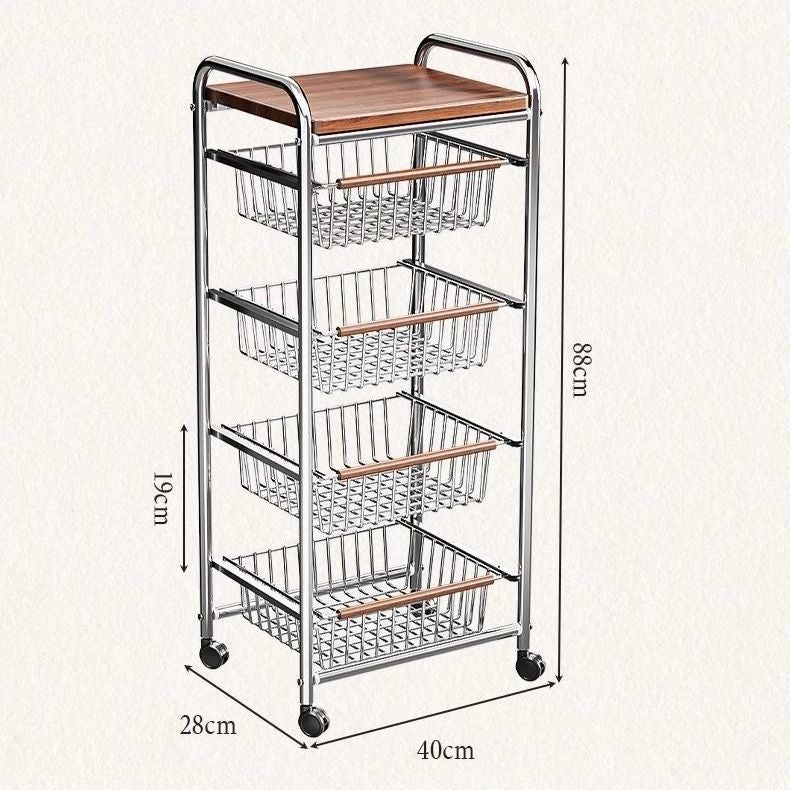 Urban Loft Rolling Storage Cart