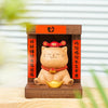 Lucky Charm Wooden Cat Figurine