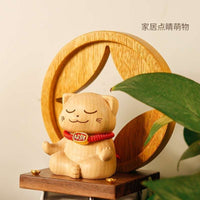 Zen Fortune Cat Figurine