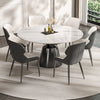Luxe Marble Round Extension Dining Table