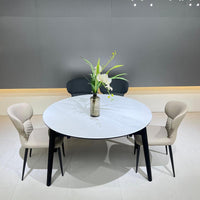 Luna Extendable Marble Dining Table#H25126