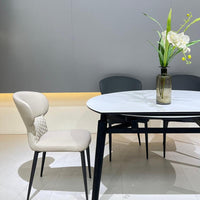 Luna Extendable Marble Dining Table#H25126