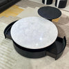 Luna Marble Storage Coffee Table Set#H25140