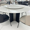 Luxe Marble Round Dining Table with Lazy Susan#H25150