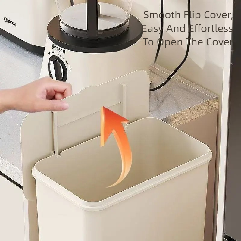 SlimFit Kitchen Storage Cart with Trash Bin