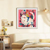 Whimsical Cat & Girl Wall Art