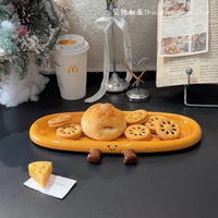 Cheer Loaf Ceramic Snack Plate