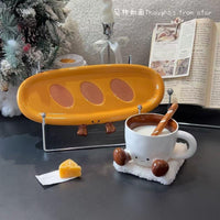 Cheer Loaf Ceramic Snack Plate