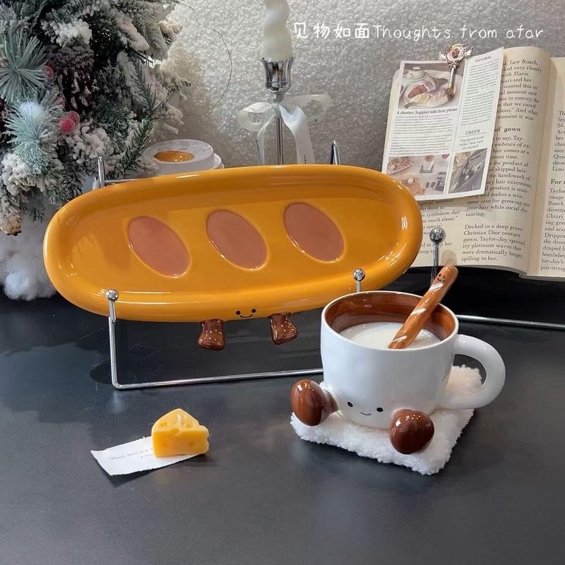 Cheer Loaf Ceramic Snack Plate