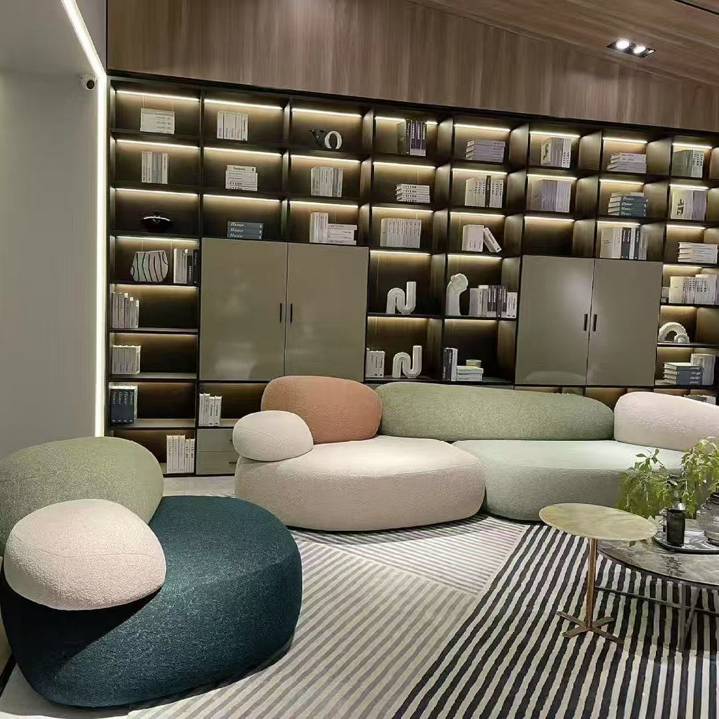 Modular Color Swatch Cloud Pebble Modular Sofa – Customizable by Color Swatch – Aniu Home