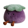 Plush Eggplant Buddy Ottoman