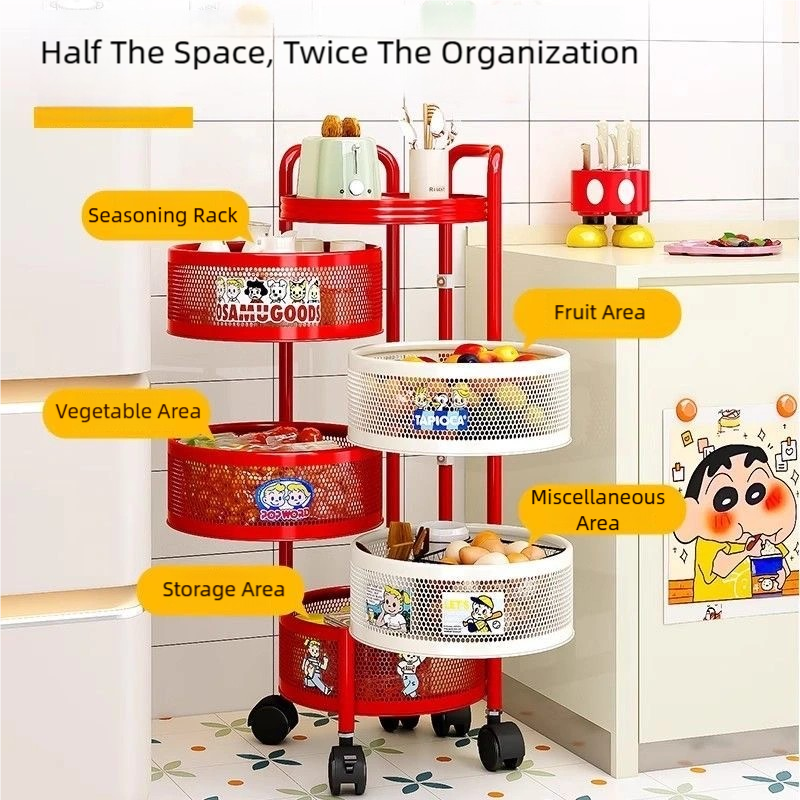 TwirlMate 360° Rolling Storage Cart
