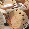 Cozy Kitty Plush Car Seat Cover Set