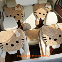 Cozy Kitty Plush Car Seat Cover Set