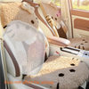 Cozy Kitty Plush Car Seat Cover Set