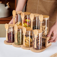 Bamboo Essence Storage Jar Set
