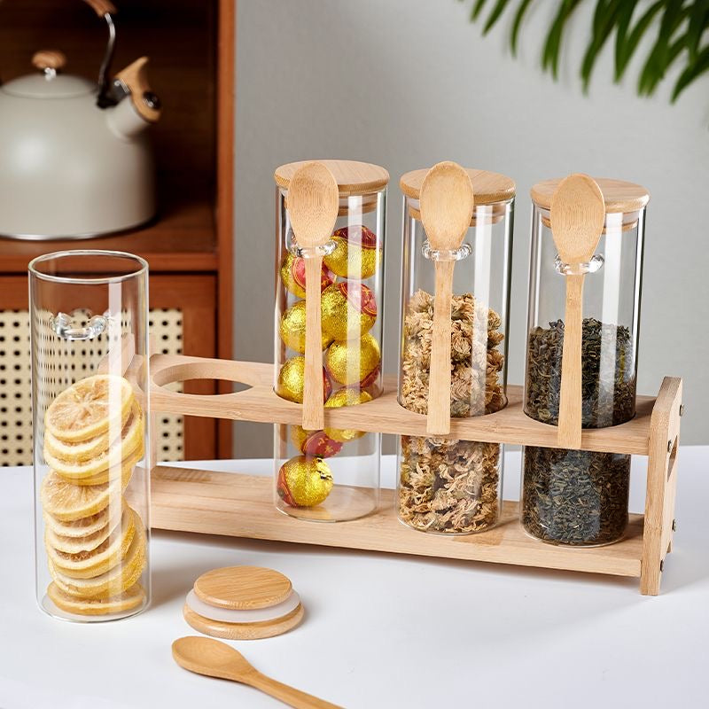 Bamboo Essence Storage Jar Set