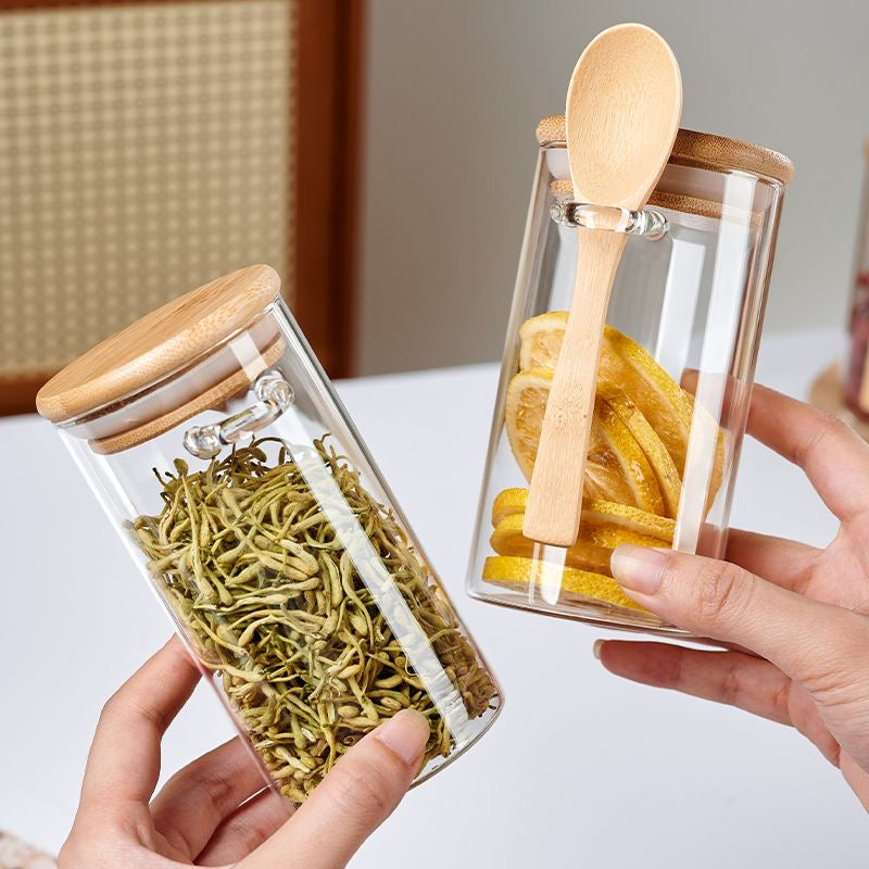 Bamboo Essence Storage Jar Set