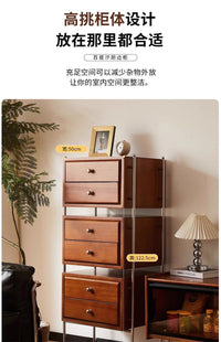 Walnut Charm 6-Drawer Storage Cabinet