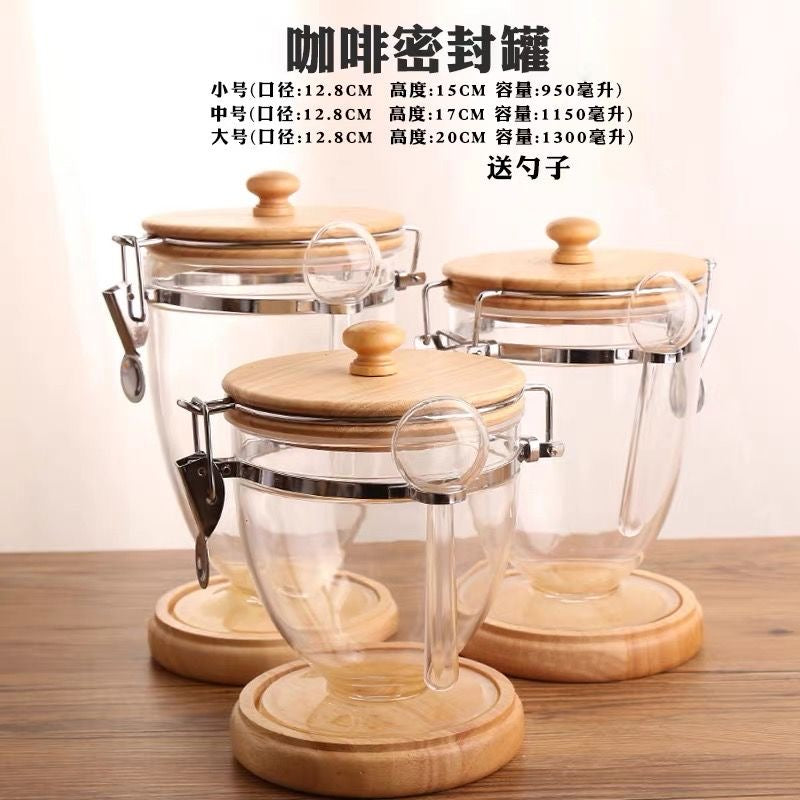 Nordic Glass Coffee Storage Jar