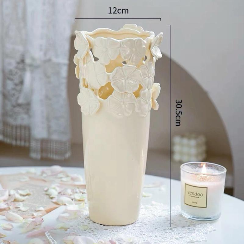 Petal Lace Ceramic Vase